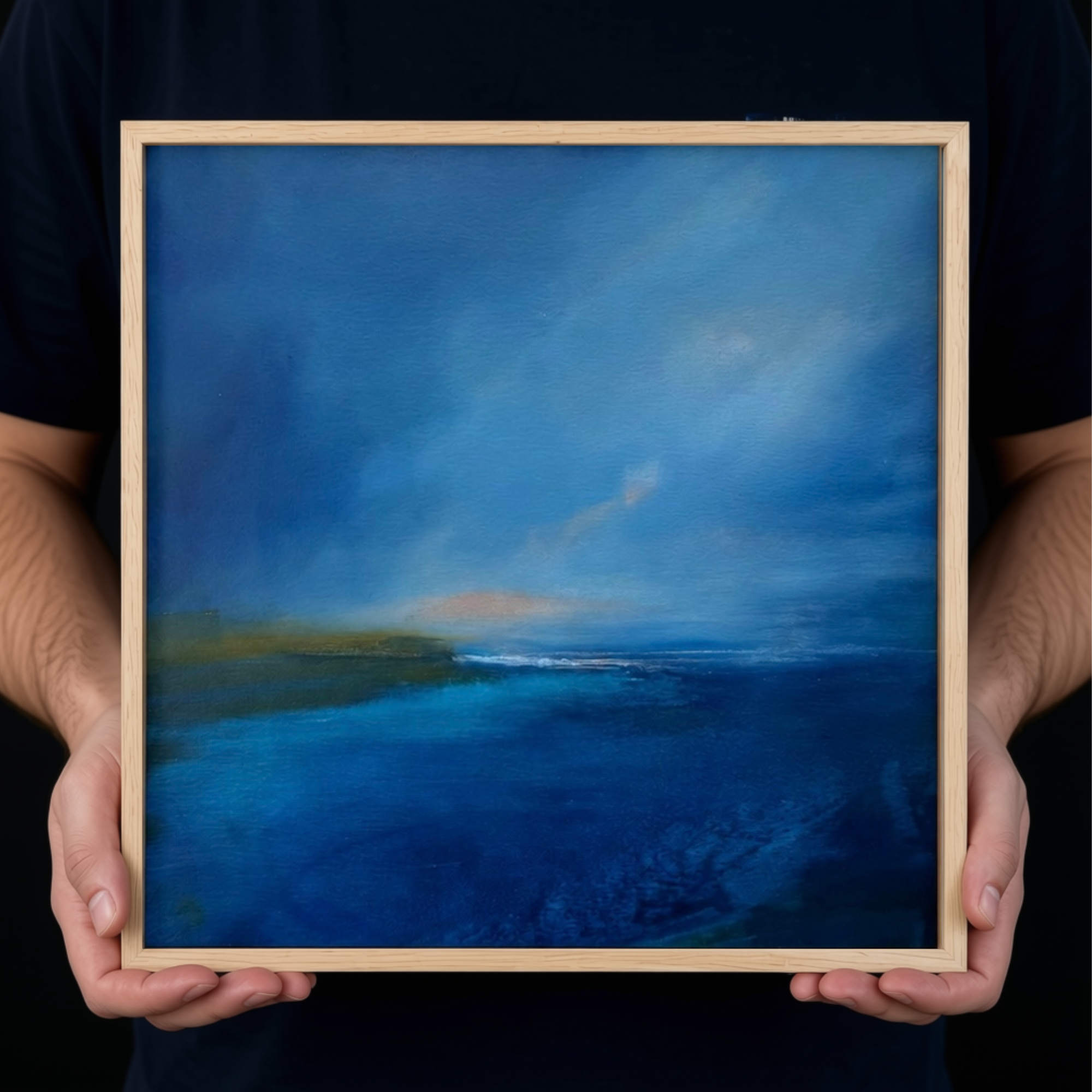 Original Oil & Mixed Media Abstract Landscape  - Unbroken Hope